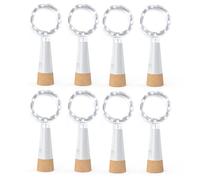 KOBWA Guirlande lumineuse en forme de bouteille de vin avec bouchon en liège, rechargeable par USB, fonctionne à piles, guirlande lumineuse améliorée 2025 pour décorations de Noël