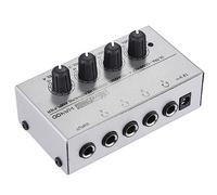 KOCAN amplificateur,Amplis de Puissance,HA400 Amplificateur de Casque stéréo Mini Audio Ultra-Compact de 4 canaux avec Adaptateur Secteur