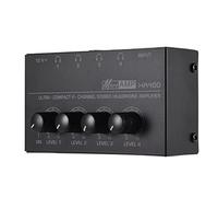 KOCAN amplificateur,Amplis de Puissance,HA400 Mini amplificateur de Casque Audio stéréo Ultra-Compact à 4 canaux avec Adaptateur Secteur