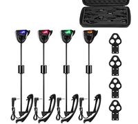 KOCAN pêche Swinger Ensemble indicateur de Morsure de pêche à la Carpe Swinger Alarme de pêche numérique indicateur de Morsure LED indicateur de pêche échangiste éclairé