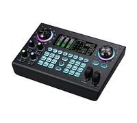 KOCAN Table de mixage multifonction Carte son numérique portable BT Console de mixage USB Alimentation fantôme 48 V intégrée Table de mixage en direct professionnelle Dispositif d'effet de carte son,C