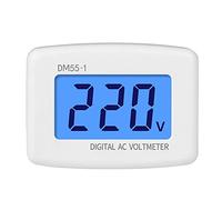 KOCAN Voltmètre, AC 80-300V LCD voltmètre numérique Plug-Type Volt jauge mètre 110V 220V panneau de moniteur de mesure de tension