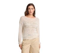 Kocca - T-shirt avec broderie pour femme, fantaisie, col rond, modèle P26PMA8604ABUN000, Lait / Crème, M