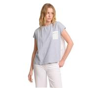 Kocca - T-shirt avec poche femme modèle P26PTS8257ABFA0000, Fant.blanc/gris foncé Mel, Medium