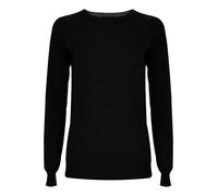 Kocca - T-shirt de style minimal pour femme, couleur unie, col rond, modèle A25PMA7292ABUN000, Noir , L