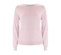 Kocca - T-shirt de style minimal pour femme, couleur unie, col rond, modèle A25PMA7292ABUN000, Rose poudre, XL