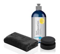 Koch Chemie Shine Speed Polish Kit de polissage pour voiture 500 ml pour une finition brillante unique + éponge de polissage + chiffon de polissage | Convient pour le polissage à la main et la