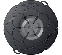 Kochblume Couvercle anti-débordement, 100 % silicone alimentaire., anthracite, Topfgröße 14-24cm (L)