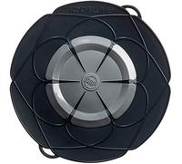 Kochblume Couvercle anti-débordement, Silicone, anthracite, Topfgröße 20-28cm (XL)