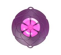 Kochblume Das Original, Couvercle anti-débordement en silicone pour casseroles et poêles, couvercle pour micro-ondes, protection anti-éclaboussures et embout de cuisson à la vapeur (violet, taille M |