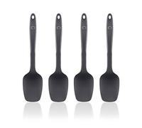 Kochblume Flexlöffel S Lot de 4 cuillères en silicone de qualité supérieure résistant à la chaleur Passe au lave-vaisselle Couleur : anthracite