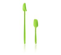 Kochblume Geizhals Lot de 2 cuillères à reste, cuillères flexibles S | Silicone de qualité supérieure et sans BPA avec noyau en acier inoxydable | Dans une boîte colorée (citron vert, lot de 2)