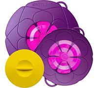 Kochblume - L'original de l'inventeur Armin Harecker L 29 cm violet | Protection anti-débordement pour casseroles de 14 à 24 cm de diamètre | avec couvercle fraîcheur gratuit