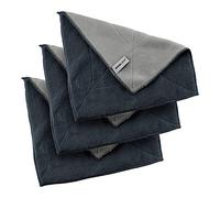 Kochblume Lot de 1, 3, 5, 10 - Chiffon de nettoyage en microfibre 30 x 30 cm - Capacité d'absorption jusqu'à environ 300 ml - Dans une boîte colorée (gris anthracite, lot de 3)