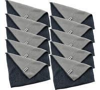 Kochblume Lot de 1, 3, 5, 10 - Chiffon de nettoyage en microfibre - 30 x 30 cm - Capacité d'absorption jusqu'à environ 300 ml - Dans une boîte colorée (gris anthracite)