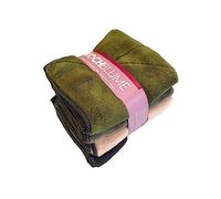 Kochblume Lot de 4 chiffons en microfibre 30 x 30 cm - Capacité d'absorption jusqu'à 300 ml - Fibres très absorbantes - Couleurs mélangées - Anthracite Taupe Olive Rose poudré