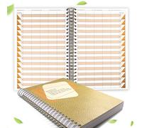 KochDialog Carnet de rendez-vous élégant pour salon de coiffure - Couverture rigide extra robuste - 1 à 5 employés - Intervalles de 30 minutes pendant 320 jours - Pour écrire librement