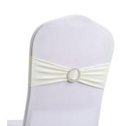 Kochenty Lot de 50 nœuds de chaise élastiques pour décoration de mariage, boucle, écharpes, couverture de retour, hôtel, maison, siège, décorations élégantes et modernes de ruban, G