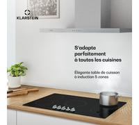 Kochheld plaque à induction | Élégante & puissante | 5 zones de cuisson | 8700 W | 90 cm
