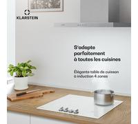 Kochheld plaque de cuisson induction | Élégante & puissante | 4 zones de cuisson | 7000 W | 60 cm