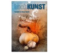 kochKUNST Amoureux de la cuisine de grand-mère, Version française (Calendrier mural 2026 DIN A4 portrait), Calendrier CALVENDO mensuel