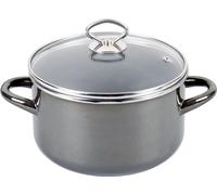 kochstar 505224 24 Marmite à viande 'Primus' avec couvercle en verre, 24 cm, 6,3 l, gris