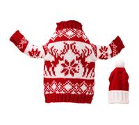 KOCKSHION 1 Ensemble Housse de Bouteille de avec Chapeau Tricot Accessoire pour Décoration de Fête pour Offrir et Vos Bouteilles et Confortable Décoloration