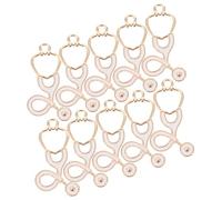 KOCKSHION 1 Jeu Charms Stéthoscope Diy Accessoires Bijoux Pour Bracelets Et Colliers De Décoration Élégants Et Créatifs Pour Infirmières Et 10 Pièces