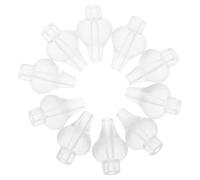 KOCKSHION 10 Pièces Accessoire de Remplacement Visibilité Claire en Silicone Transparent Design Rond sans Couture pour Nettoyer le Nez pour Irrigateur Nasal Bébé des Garçon et Filles