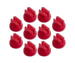 KOCKSHION 10 Pièces Buse de Pulvérisation en Plastique Embout Réglable Rouge et Conception Multi-Trous pour Refroidissement et Nettoyage Efficaces pour Serrage Agricole