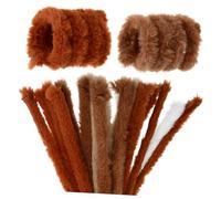 KOCKSHION 10 Pièces Lot de Tiges Chenille Fuzzy pour Artisanat Fils Flexibles Colorés pour Projets Créatifs pour Bricolages Familiaux et Décorations