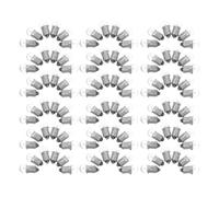 KOCKSHION 100 Pièces Ampoules Miniatures à Incandescence Base à Vis, Verre et Acier Inoxydable, Source Lumineuse Stable pour Remplacement de Lampes de Poche et Expériences Scientifiques