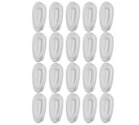 KOCKSHION 10paires Plaquettes Nasales Silicone Plug-in Plaquettes pour Lunettes Antidérapantes à Chambre Air Souples et Transparentes Accessoires de Remplacement pour Lunettes Soleil