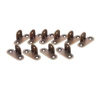 KOCKSHION 10pcs Équerre Droite en Laiton 90 Degrés Support en T pour Étagères, Installation Facile, Application Polyvalente pour Projet Maison DIY