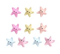 KOCKSHION 10pièces Stickers Magnétiques Étoile de Mer Décoratifs pour Réfrigérateur Adhésifs Créatifs avec Bords Lisses Accessoires Décoratifs Polyvalents pour Maison et Couleur Aléatoire