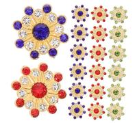 KOCKSHION 150pièces Accessoires Strass pour Fleurs Embellissements Rhinestones pour Créations Artisanales Couleurs Et Éclatantes