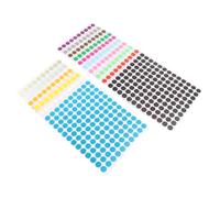 KOCKSHION 16feuilles Étiquettes Autocollantes Rondes Multicolores Petit Point Adhésif Décoratives et Pratiques pour Cadeaux Scrapbook Étiquetage et Fêtes Couleur Aléatoire