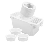 KOCKSHION 1ensemble Kit De Ventilation Pour Séchoir Intérieur Connecteur De Tuyau Plaque Murale Et Collecteur De Peluches Accessoire Compatible Avec Sèche-linge à