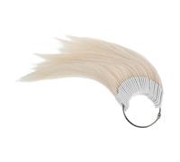 KOCKSHION 1ensemble Set de Échantillons de Couleur Cheveux Naturels Cheveux Humains pour Formation Salon Anneaux de Nuanciers pour Test de Teinture et Pratique Coiffure