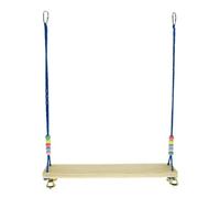 KOCKSHION 1pièce Balançoire Suspendue pour Perroquet à Mâcher avec Cloche Support pour Oiseaux Moyen et Grand Format