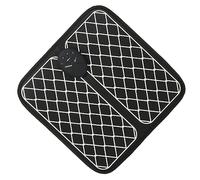 KOCKSHION 1pièce Tapis De Massage Des Électrique Rechargeable Matelas De Physiothérapie Noir Conception Carrée Circulation Sanguine Et Détente