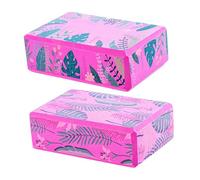 KOCKSHION 2 pièces Briques de Yoga Antidérapantes Haute Densité pour Débutants Blocs de Fitness Légers Support Stable pour Cours de Yoga et Exercices Étirement