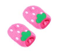 KOCKSHION 2 pièces Chien Chihuahua Costume Délicat Vêtements Décoratifs Lapin Thermique Hiver pour Petit Chien Rose Fraise