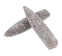 KOCKSHION 2 Pièces de Spécimens Naturels de Bélemnite en Minéral, Facile à Exposer, pour Études de Géologie et Expérience Tactile en Classe