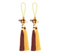KOCKSHION 2 Pièces Glands de Sabre Kung-fu Chinois en Polyester Léger et Résistant, Décorations de Cosplay et Routines de Performance Équilibre