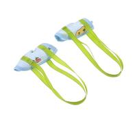 KOCKSHION 2 Pièces Harnais de Transport Portable en Tissu pour Perroquets et Conures à Joues Vertes, Résistant à L'évasion Sangle de Sécurité, pour Balades et Sorties par Temps Chaud