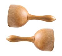 KOCKSHION 2 pièces Massage Bois Gua Sha Outils de Massage Corporel Ergonomiques pour Thérapie Manuelle et Débloquage des Tissus Profonds Accessoires de Soins Du Corps Résistants et Faciles