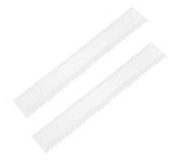 KOCKSHION 2 Pièces Règle Acrylique Transparente pour Déchirure de Papier avec Bord Irrégulier Outil Précis pour Scrapbooking et Travaux Manuels