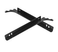 KOCKSHION 2 pièces Supports Étagères Industriels Robustes Métal Équerres Murales Invisibles pour Fixation Rapide sans Outils Capacité Lourde pour Présentoirs et Rayonnages Flottants