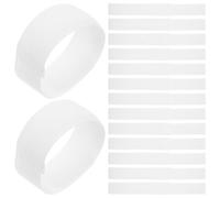 KOCKSHION 20pcs Sangles Détachables en Nylon et Polyester pour Bottes de Chien Antidérapantes, Réutilisables, pour Promenades Quotidiennes Pluie, Couleur Blanc